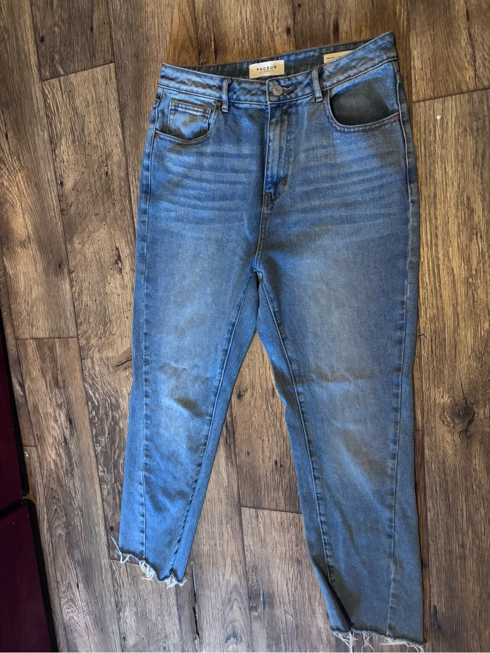 PacSun Light Blue High-Rise Cropped Skinny Jeans